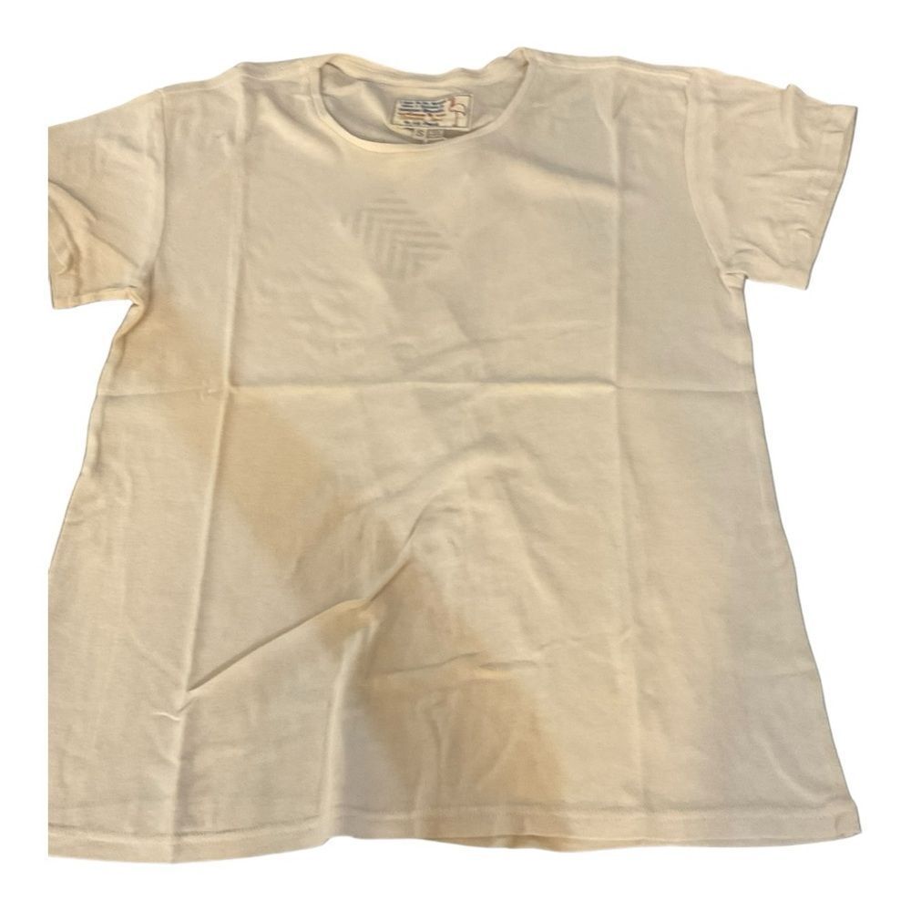 SANDRINE Rose Cream Classic Crew Tee